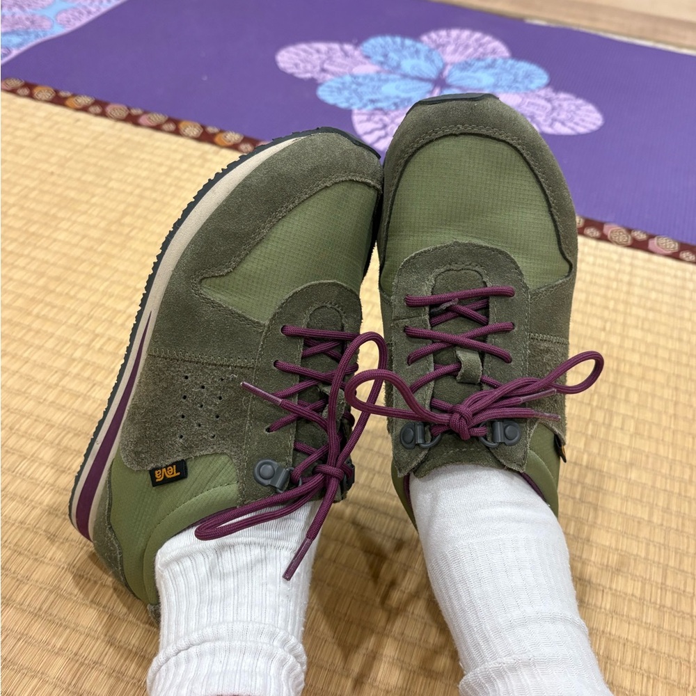 Teva Women's Olive and Purple Sneakers